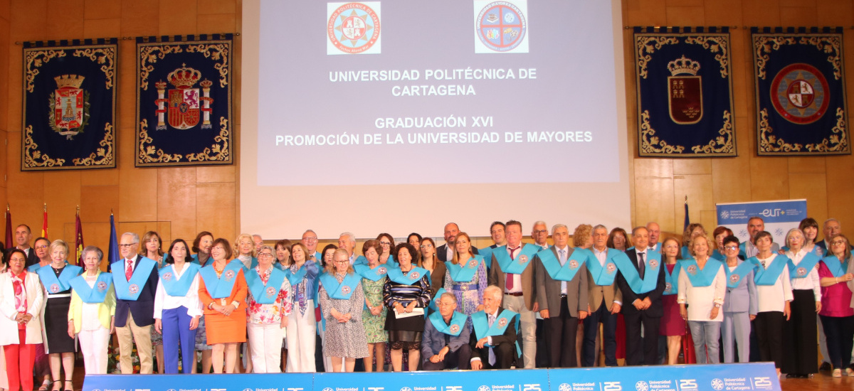Imagen La Universidad de Mayores de la UPCT gradúa a su XVI promoción